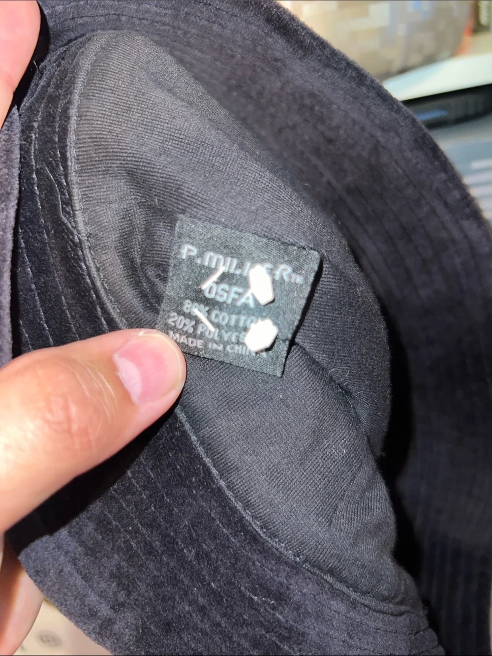 2000’s P Miller Black Velvet Bucket Hat - Picture 3 of 4